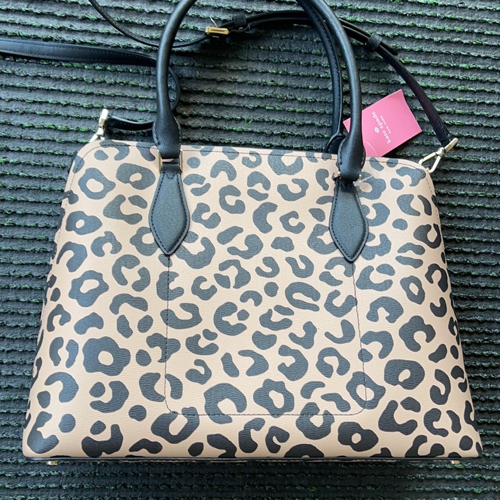Kate Spade darcy graphic leopard large satchel - Picture 6 of 16